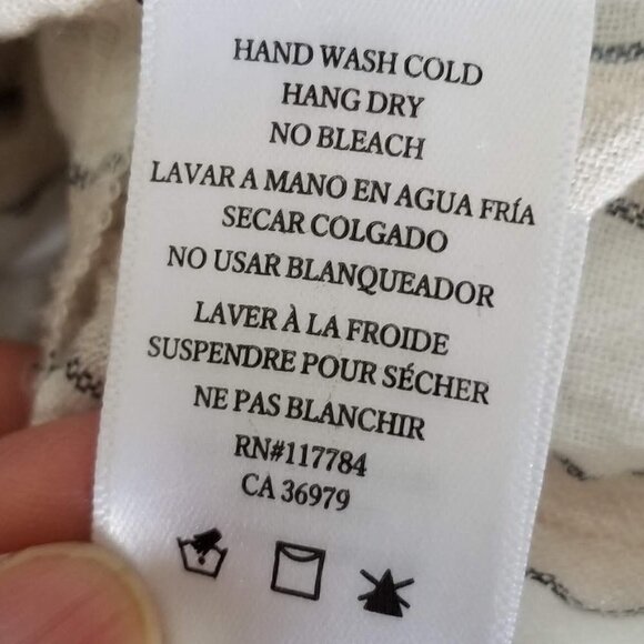 Rails Mira Costa Stripe Metallic Linen Peplum Tank - Picture 15 of 17